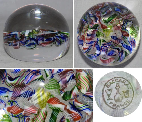 BACCARAT: Sulfide, clipboard ball (signed) - 20th century