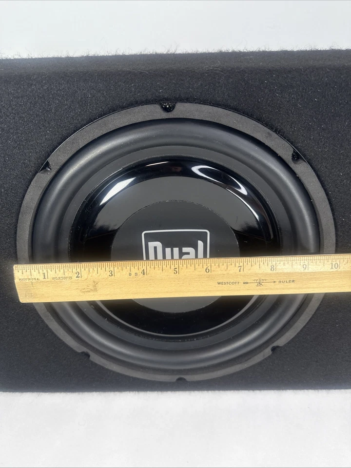 Subwoofer Dual Electronics TBX10A 10" con amplificador incorporado de 300 vatios con caja Foto 3 de 4