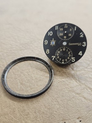Eberhard Tazio Nuvolari 1. Serie - Zifferblatt + Rehaut - offene Schildkröte - Dial 