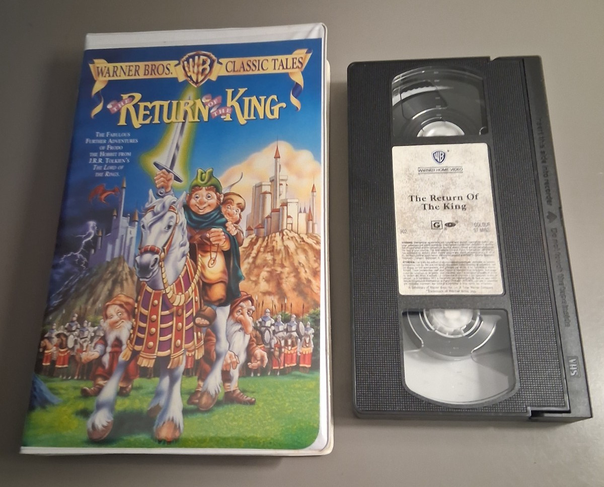 The Hobbit + The Return of the King VHS Tape Animated Fantasy/Adventure TESTED