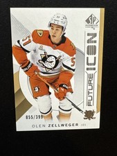 24-25 UD SP Authentic Hockey RC Future Icon Gold FI-40 Olen Zellweger /399