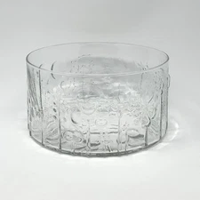 Midcentury Nuutajarvi Iittala Finland Flora Large 9.5” Serving Bowl Oiva Toikka