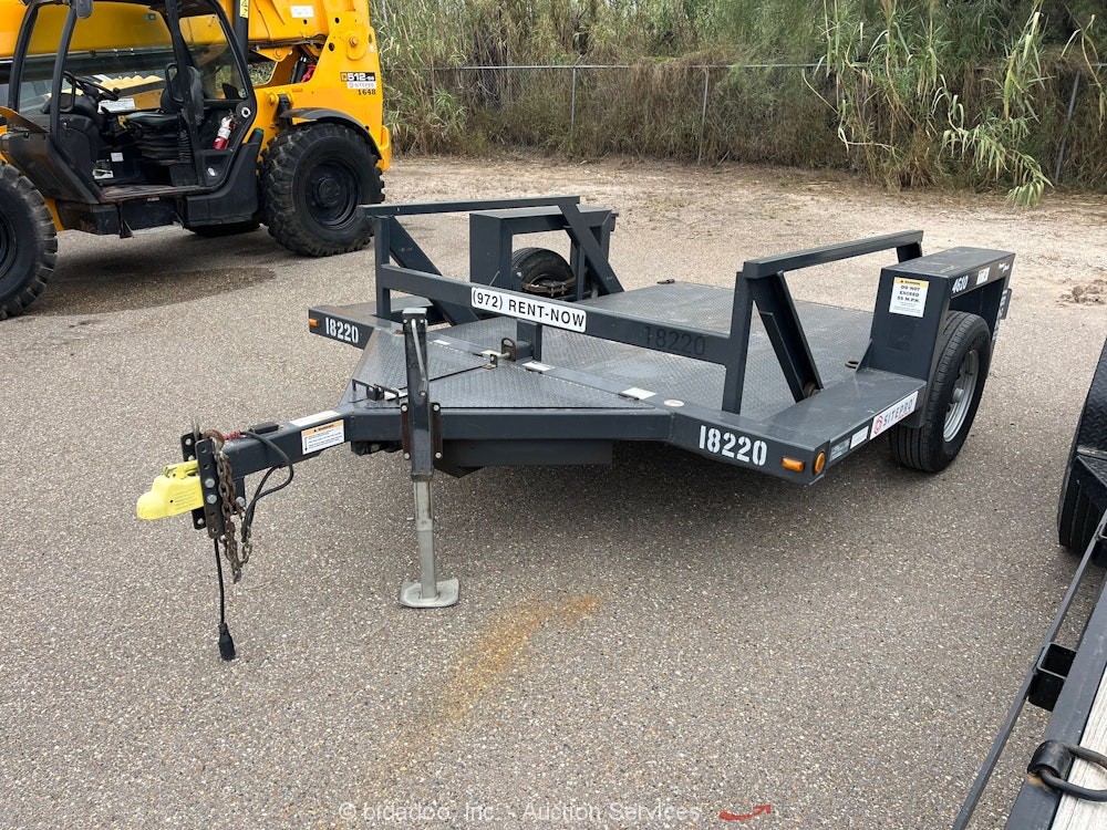 2022 Triple L 4610 10' S/A Hydraulic Drop Deck Flatbed Equipment Trailer bidadoo