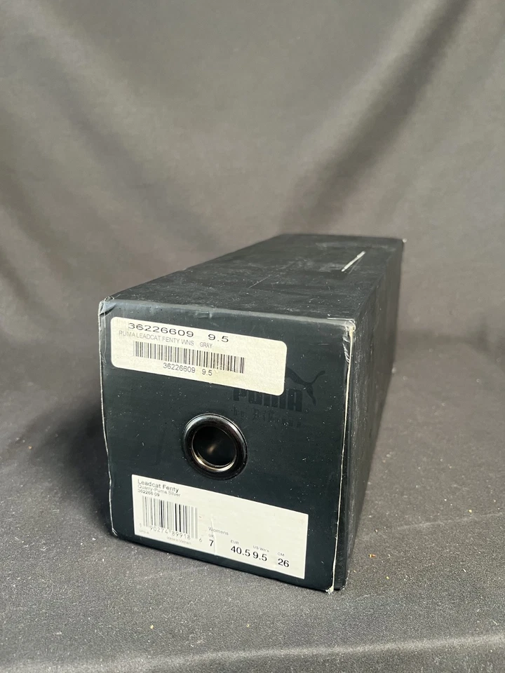 Sandalia Puma Fenty x Rihanna gris piel deslizables Leadcat Fenty talla para mujer EE. UU. 9,5 Foto 3 de 4