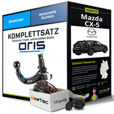 Für MAZDA CX-5 Typ KE Anhängerkupplung abnehmbar +eSatz 13pol uni 2011-2017 NEU