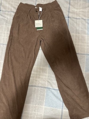 NWT Size Medium Regular Brown Courderoy Women Slacks By Halara
