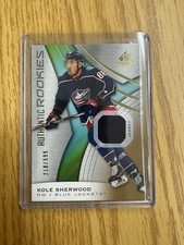2019-20 SP Game Used “Authentic Rookies Jersey” Kole Sherwood #163   S/N /599