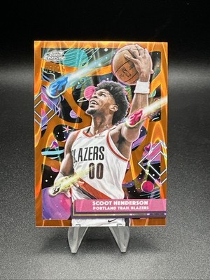 Scoot Henderson 2025-2026 Topps Cosmic Chrome Orange Galactic #09/25 Blazers