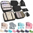 8PCS Set of  Packing Cubes Luggage Organizer Storage Bags Suitcase for Travel US
