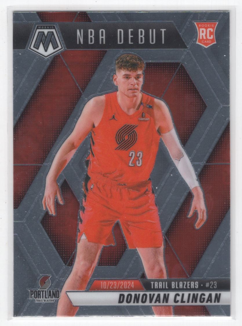 #261 2024-25 Mosaic BASE Donovan Clingan Trail Blazers
