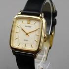 SEIKO Vintage 1990 7N01-5220 Men's Watch Gold 26mm New Battery New Leather Band