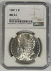 1880-S Morgan Silver $1 Dollar Coin NGC MS 63