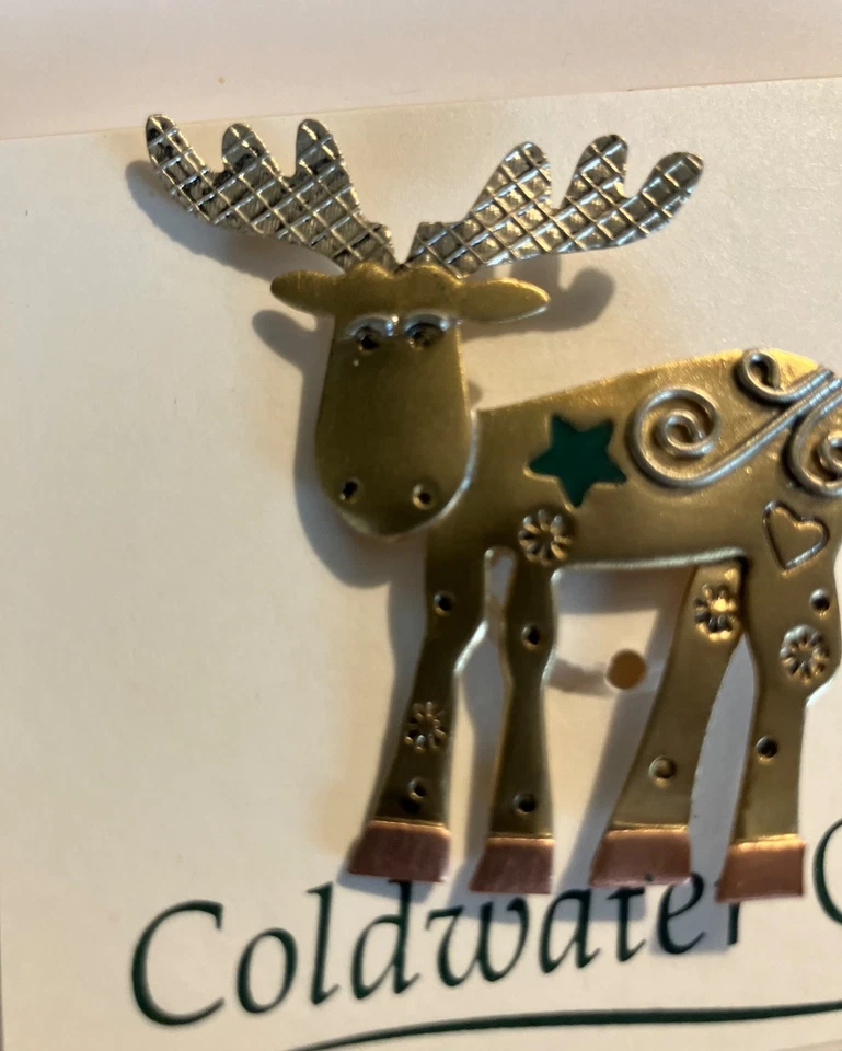 Vtg Moose Gold Tone Pin /Brooch - Image 2 of 4