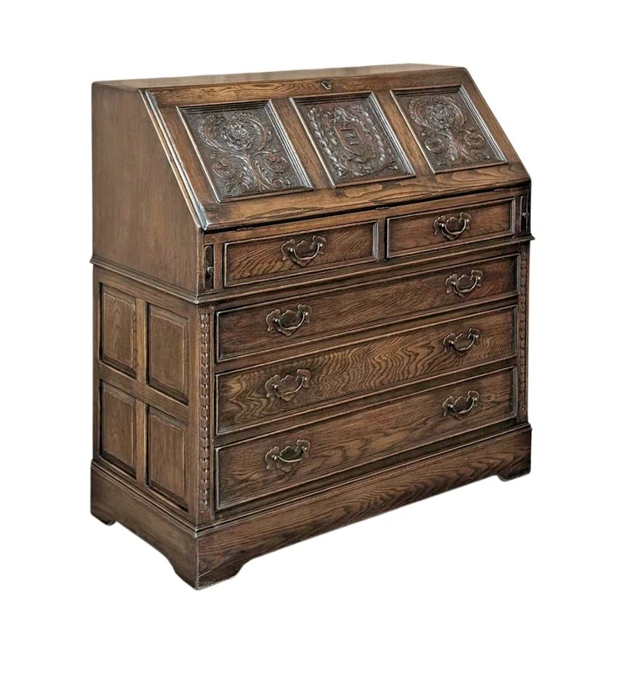 Antiga escrivaninha inglesa Rustin Ethan Allen - Imagem 4 de 4