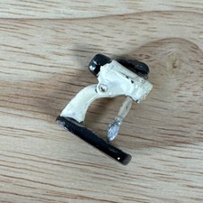 Vtg Movable Metal Cake Batter Mixer White Black Dollhouse Miniature Kitchen Acce