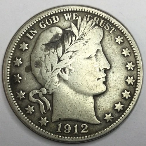 1912 Barber Half Dollar in fine