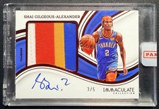 2022 Immaculate Alexander Shai Premium 4C Patch Auto Ruby /5 MVP Sealed!