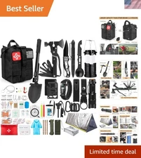 All-in-One 250-Piece Survival Kit with First Aid & Molle Bag for Every Explorer