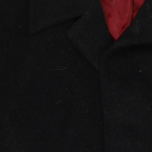 Burton Men's Black Wool Blend Mid-Length Coat S - Picture 6 of 12