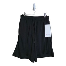 Lululemon Shorts Women 4 Black Relaxed-Fit Mesh Training 8" Athleisure LW7DFOS