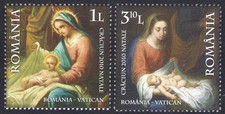 2010 Romania, Christmas, 2 Joint Issue Values - MNH **