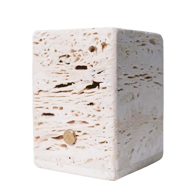Travertine Stone Mood Light, 3-Color Dimmable LED Bedside Night Light, Japand...