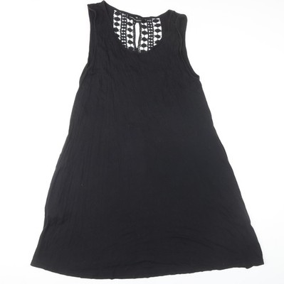 Capsule Damen schwarz ärmelloses Kleid Größe 16