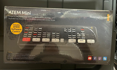 Blackmagicdesign ATEM Mini 4 In 2 Out HDMI/USB-C HD Live Switcher PIP Key