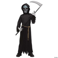 Fun World Light Up Skull Reaper Child Costume, Medium 8-10