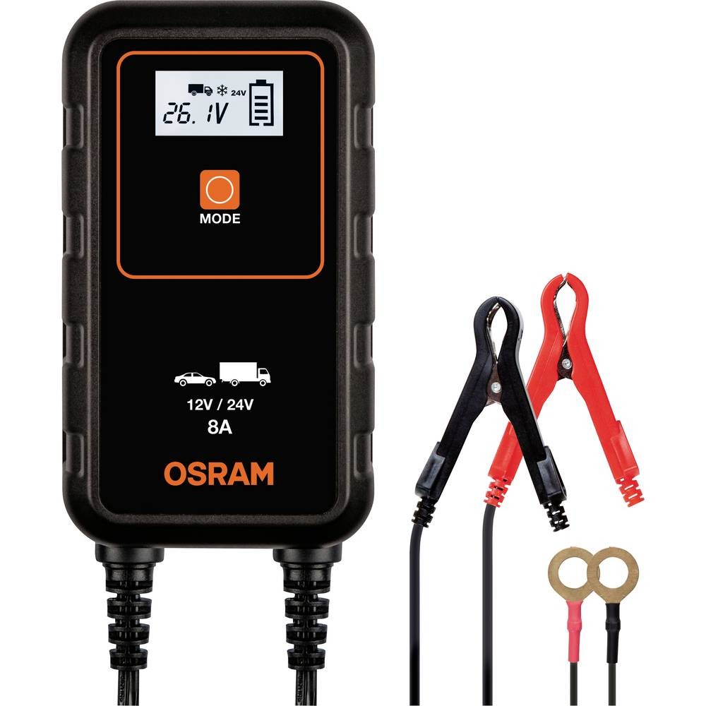 Chargeur automatique 12V 24V Osram OEBCS908 pour batterie auto