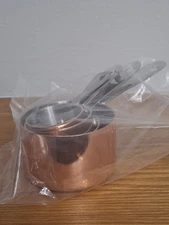MIU Stainless Steel Copper Plated 4 Pc. Measuring Cups