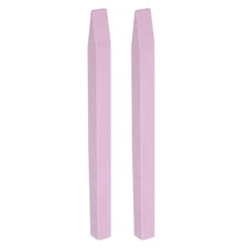 2pcs Pumice Stone Nail File Stick, Cuticle Remover Pusher for Manicure, Pink