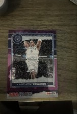 2024-25 Panini Nba Hoops - Anthony Edwards #181 Premium Purple Winter Prizm
