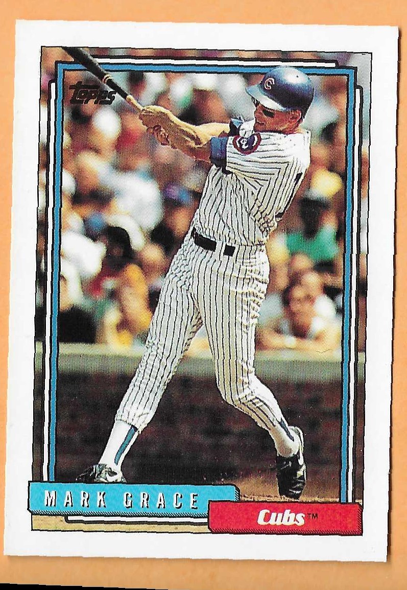 MARK GRACE CHICAGO CUBS #140 - TOPPS NM-MT 1992