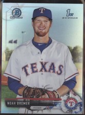 2017 Noah Bremer Bowman Chrome 1st Bowman Refractor RC #BDC-127 (21C2301)