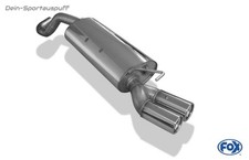 Fox Sportauspuff (Ø63,5mm) VW Golf 4 2x76 rund mit Abs.