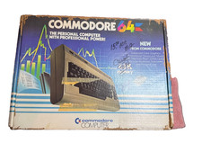 Vintage COMMODORE 64 COMPUTER Complete Box w/ Power Cord  Manual UNTESTED