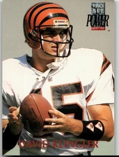 David Klingler 1992 Pro Set Power Football Cincinnati Bengals