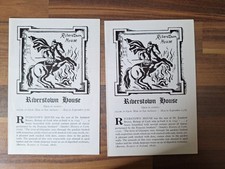 Two Vintage Riverstown House Co Cork Visitors Guide Sheet Booklets Irish...