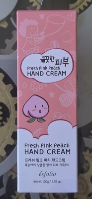 Esfolio Fresh Pink Peach Handcreme 100g 3,53oz K-Beauty Feuchtigkeitscreme Neu Versiegelt