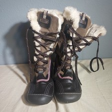 Bota de invierno J-41 Wanderer piel sintética talla 9,5 para mujer Jeep suela de tracción con cordones