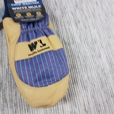 Wells Lamont Cold Weather Mittens White Mule Heavy Duty Cowhide Palm Medium NEW