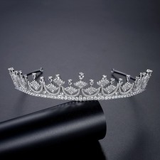 Wedding Bridal CZ Crystal Tiara
