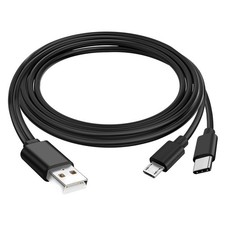 Love your yy Micro USB C Charger Charging Cable Cord for Raycon 3FT, black