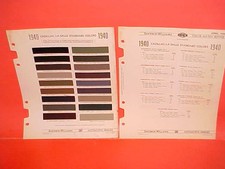 1940 Cadillac Lasalle Fleetwood Town Cabriolet Coupe Touring Paint Chips Sw