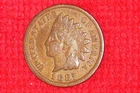 1887, Rare Old Antique, Indian Head Penny, US Collection Coin, (139 Years Old)..