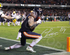 Coleston Loveland Auto 8x10 Photo Signed Reprint Chicago Bears Playoff Game