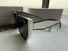 PRADA PR15WS 09Q5S0 54MM Black Talc Dark Grey Women's Sunglasses