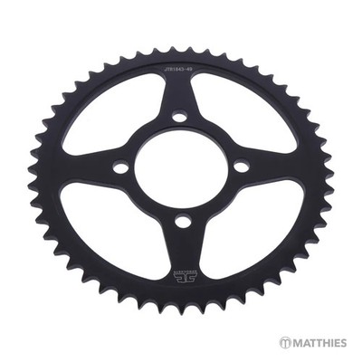 Kettenrad Teilung 428 Zähne 54 Stahl JTR1843.54, JTR1843.54