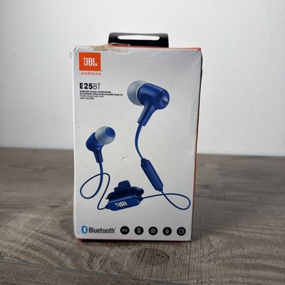 NEW JBL Harman E25BT Wireless In Ear Headphones Bluetooth Blue